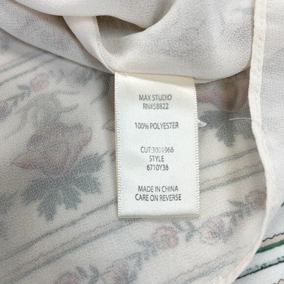 Max Studio Womens Sleeveless Top Sz Small Floral Boho Summer‎ Cottagecore Dainty - Picture 8 of 10